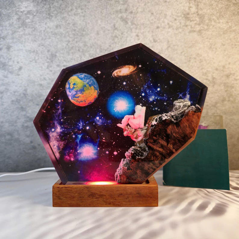 Interstellar Resin Lamp