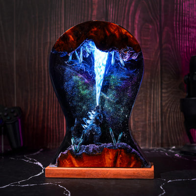 Godzilla Headphone Stand Night Lamp