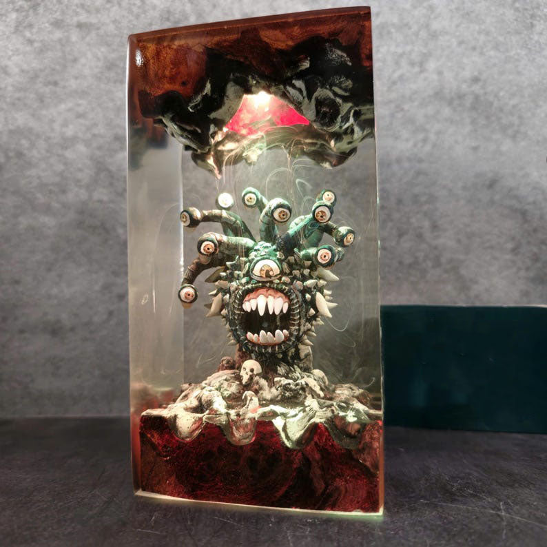 Diorama Behold DND Resin Lamp