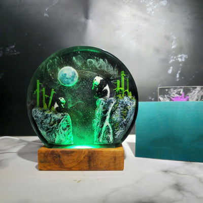 Panda Resin Lamp