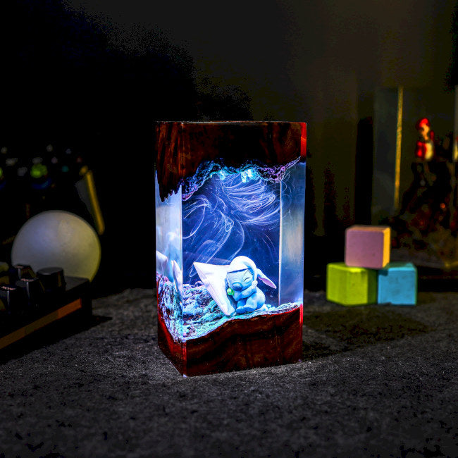 Sleeping Stitch Epoxy Night Lamp