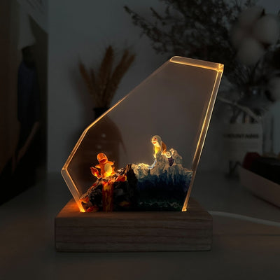 Charmander Pokemon Resin Epoxy Lamp Night Light