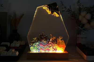 Umbreon Espeon Sylveon Pokemon Resin Epoxy Lamp Night Light