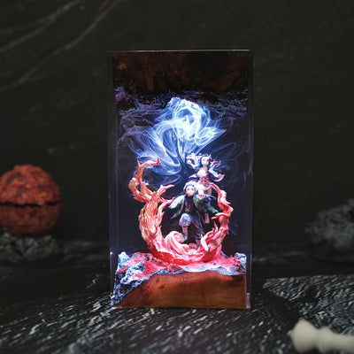 Demon Slayer Tanjiro & Nezuko Epoxy Night Lamp Ver 2