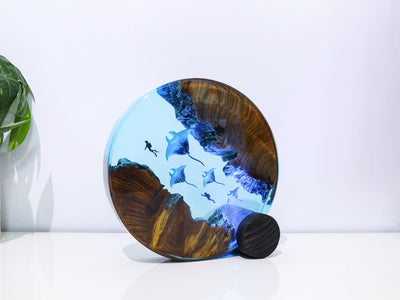 Mariana Trench Adventure Epoxy Lamp