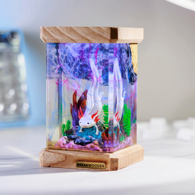 Axolotl Resin Lamp