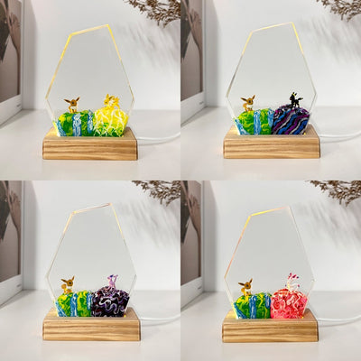 Eevee Vaporeon Evolution Pokemon Resin Epoxy Lamp Night Light