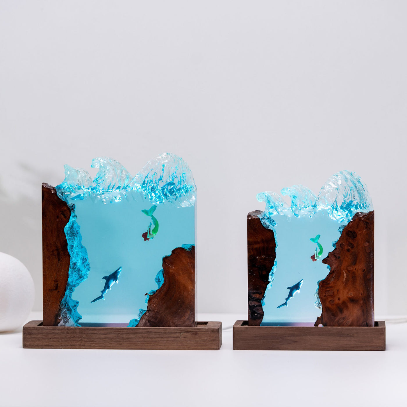 Scuba Diver Resin Lamp Wave 1