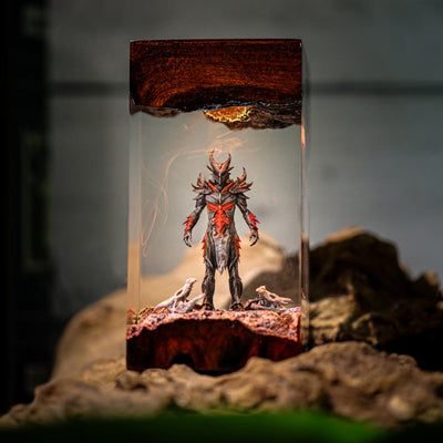 Skyrim Daedric Warrior Resin Lamp