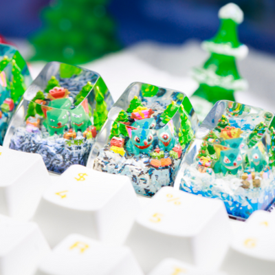 BULBARSAUR CHRISTMAS – ARTISAN KEYCAP