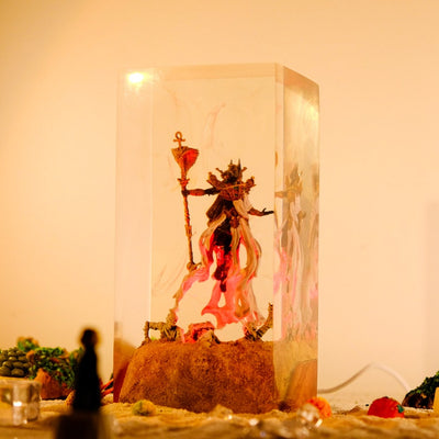 Anubis Resin Lamp