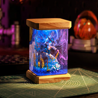 Zeus Marvel Resin Lamp