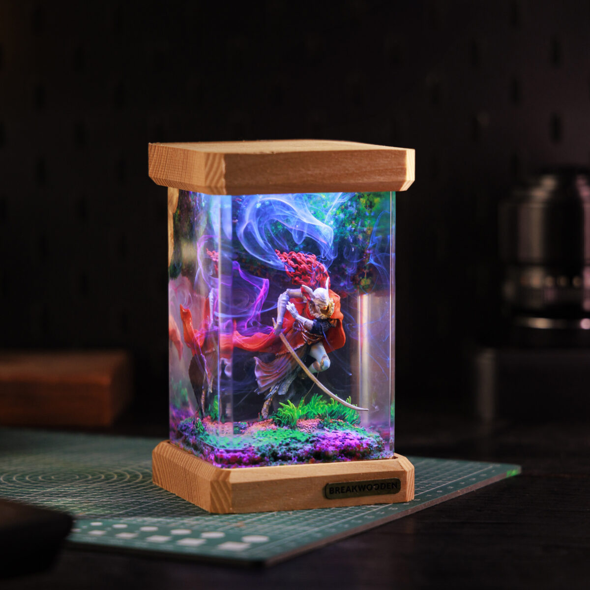 Powerful Boss Resin Lamp