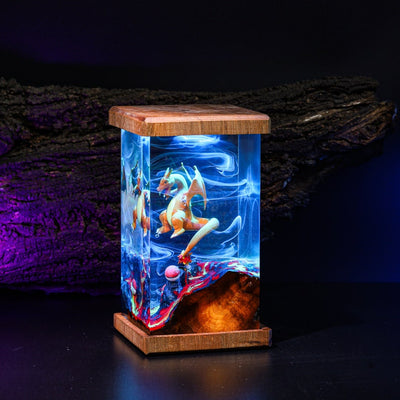 CHARIZAR Pokemon Epoxy Lamp