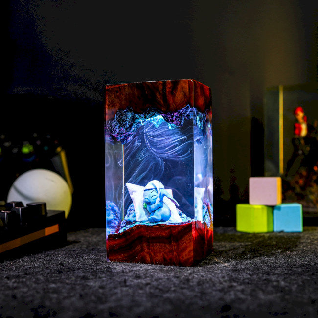 Sleeping Stitch Epoxy Night Lamp