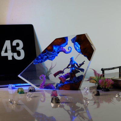 Bloodborne Hunter Resin Lamp
