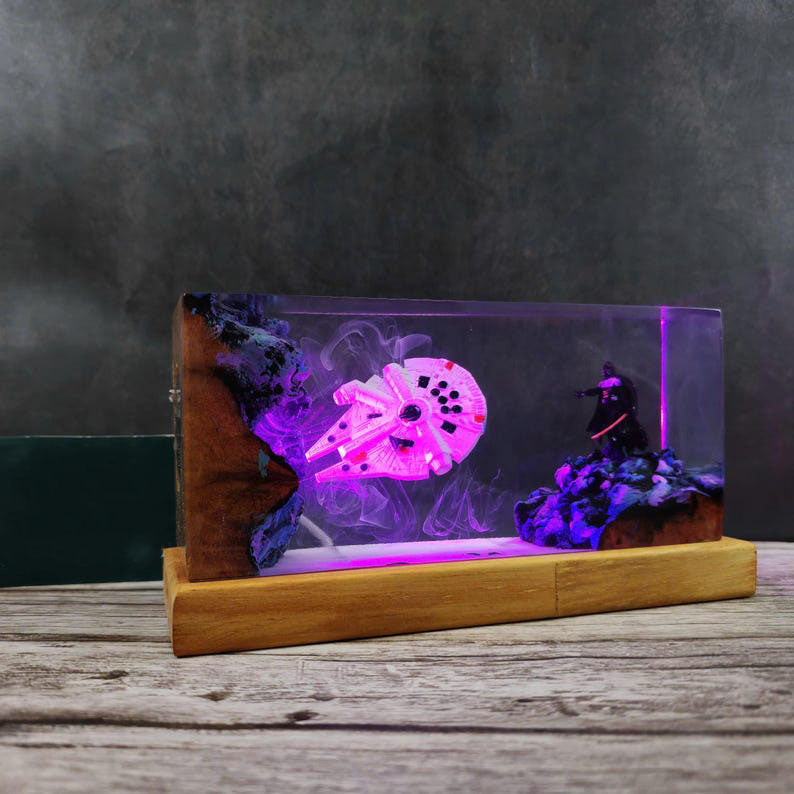 Darth Vader Space Ship Resin Lamp