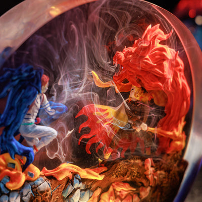 Rengoku vs Akaza Epoxy Resin Lamp