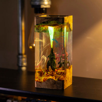 Godzilla Epoxy Resin Lamp