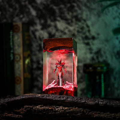 Skyrim Daedric Warrior Resin Lamp