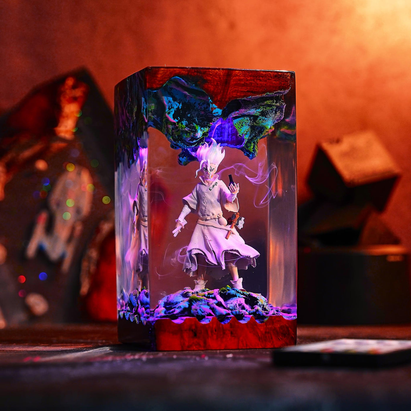 Senku Ishigami Dr. Stone Resin Lamp