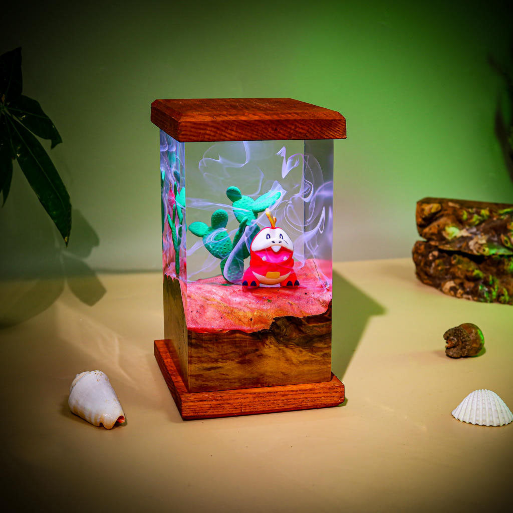 Fuecoco Pokémon Resin Lamp