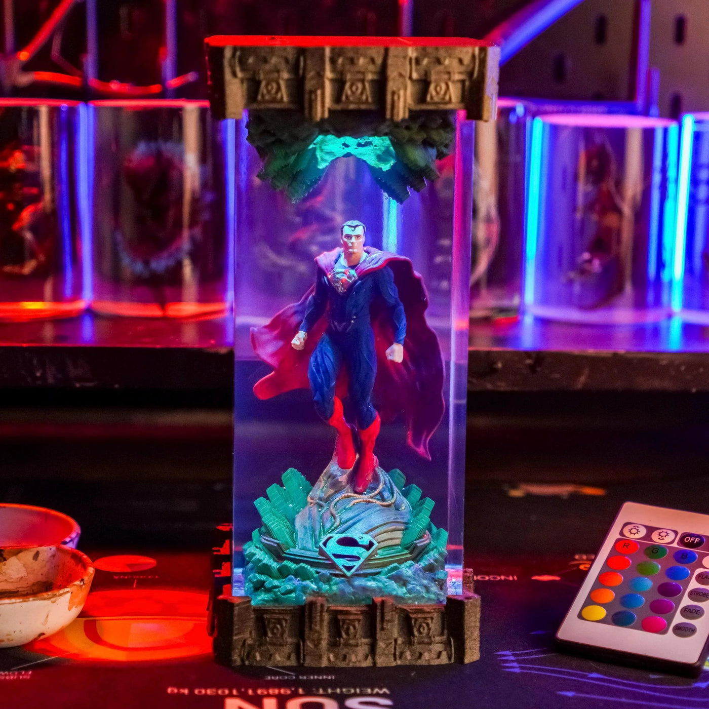 Superman Black Suit DC Comics Resin Lamp