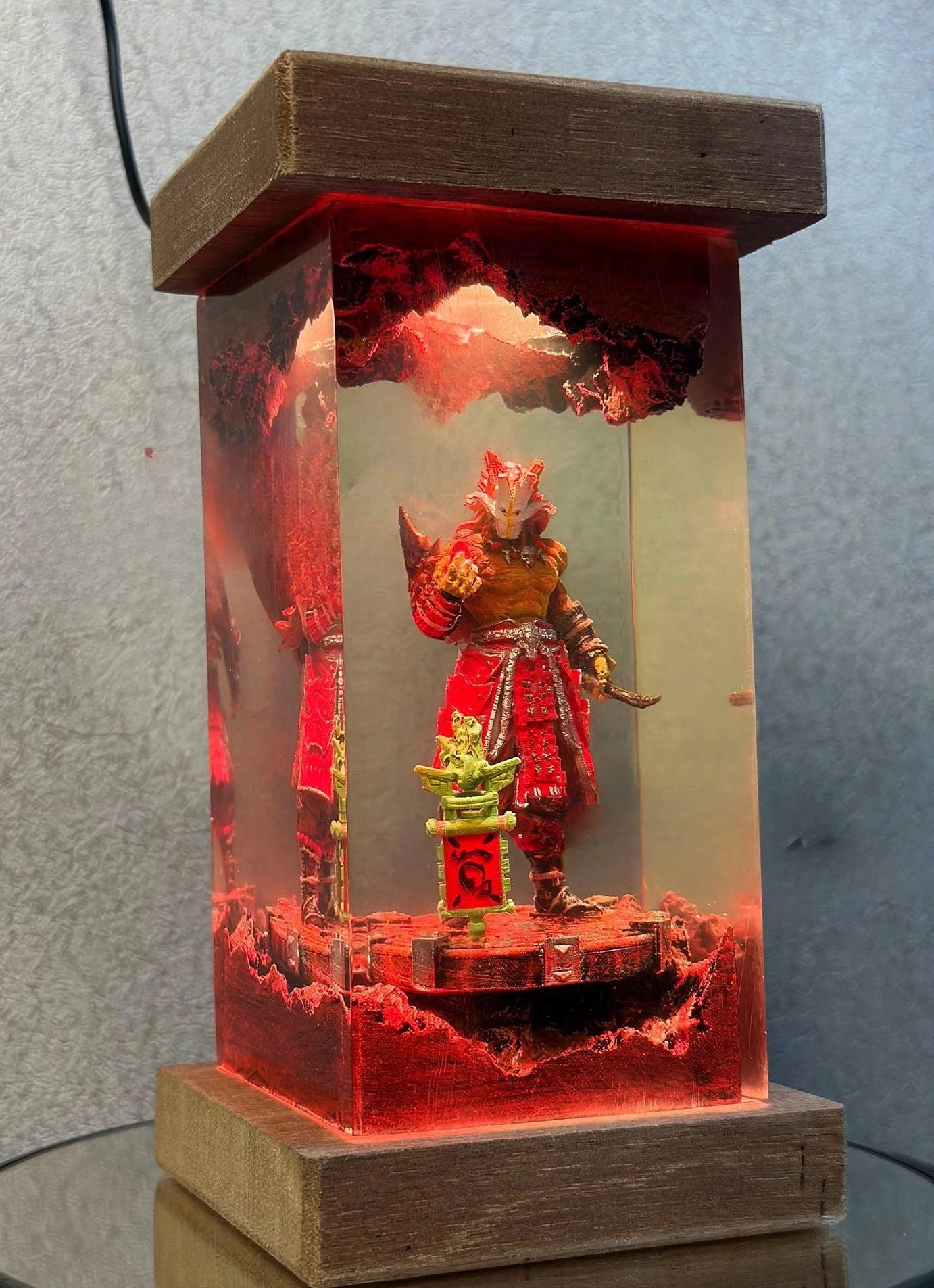 Oni Warrior Japanese Mythology Resin Lamp