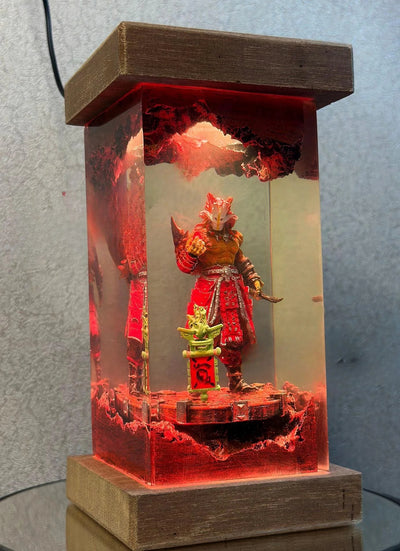 Oni Warrior Japanese Mythology Resin Lamp