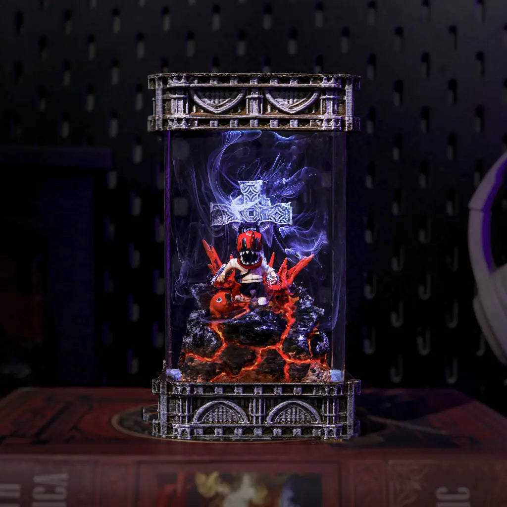 Chainsaw Man & Pochita Resin Lamp