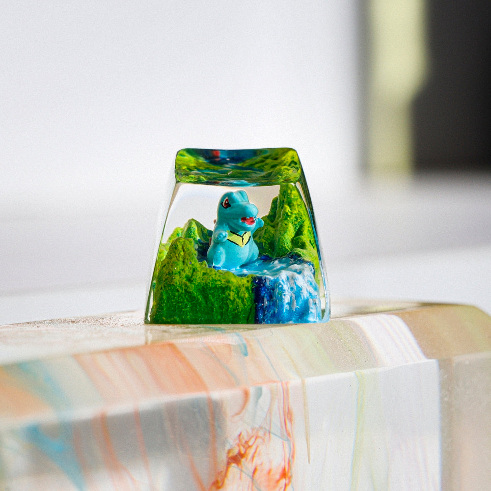 Pokemon - Totodile Artisan Keycap