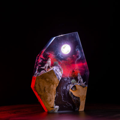 Epoxy Lamp – Custom Night Light Hunter’s Moon