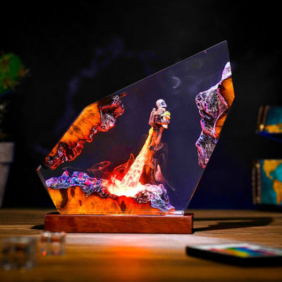 Mando The Mandalorian & Grogu Resin Lamp