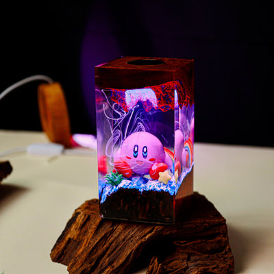 Kirby Super Star Resin Lamp