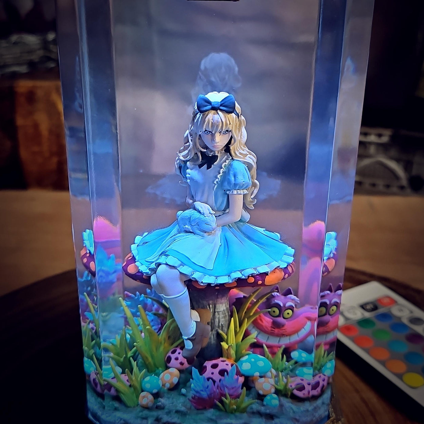 Alice in Wonderland Resin Lamp