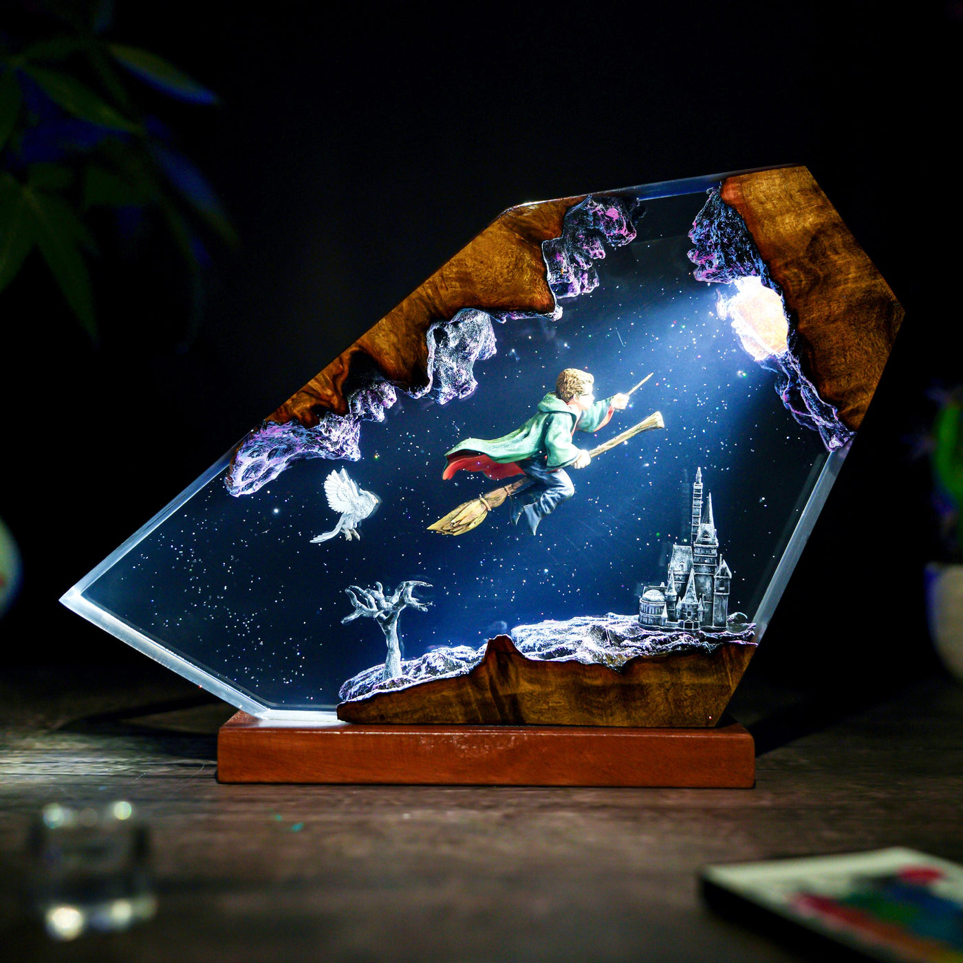 Hedwig Harry Potter Resin Lamp