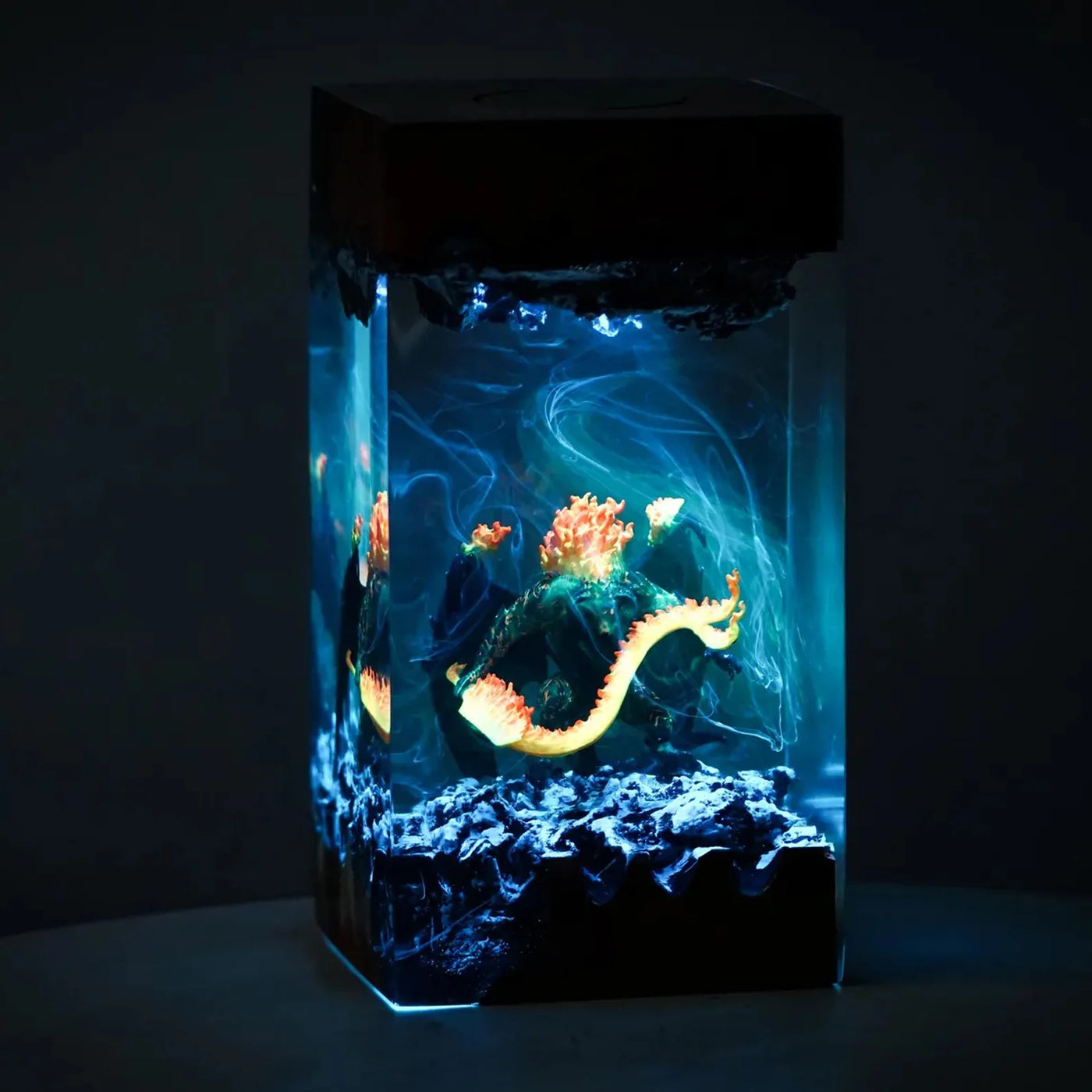Shadow and Flame Balrog Resin Lamp