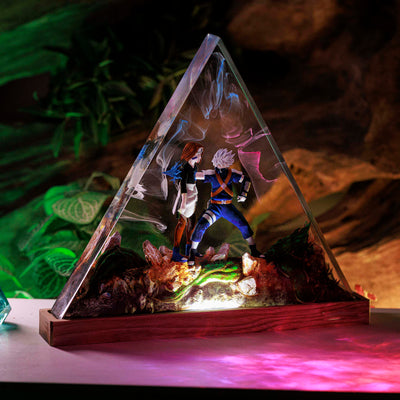 Kakashi vs Rin Naruto Resin Lamp