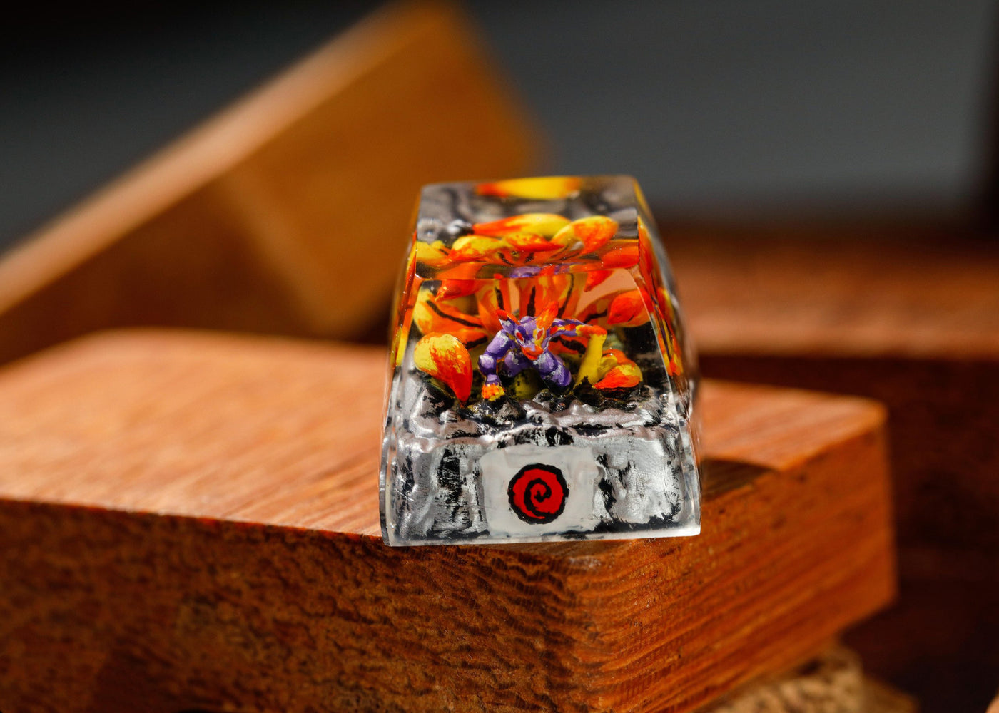 PURPLE YELLOW-TAIL KYUUBI- ARTISAN KEYCAP