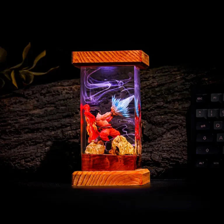 Goku Kamehameha Dragon Ball Resin Lamp
