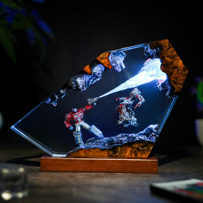 Optimus Prime Transformers Resin Lamp