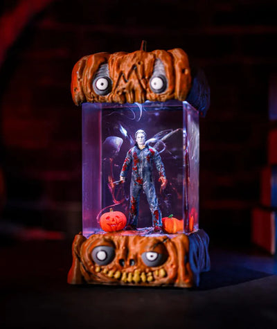 Jason Voorhees Friday the 13th Halloween Pumpkin Resin Lamp