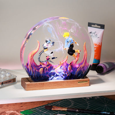 Trunks x Fireza Resin Lamp