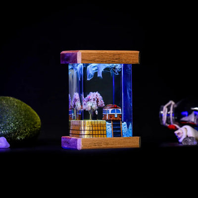 No-Face Train Scene Spirited Away Resin Lamp