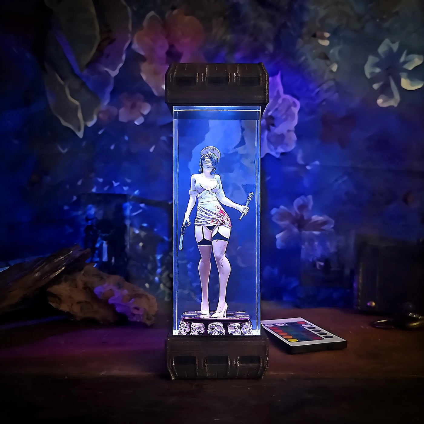 Silent Nurse Horror Resin Lamp