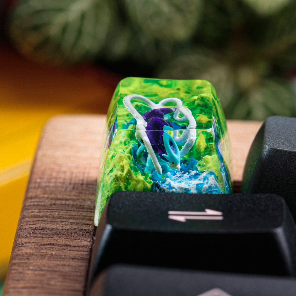 Pokemon - Suicune Artisan Keycap  8