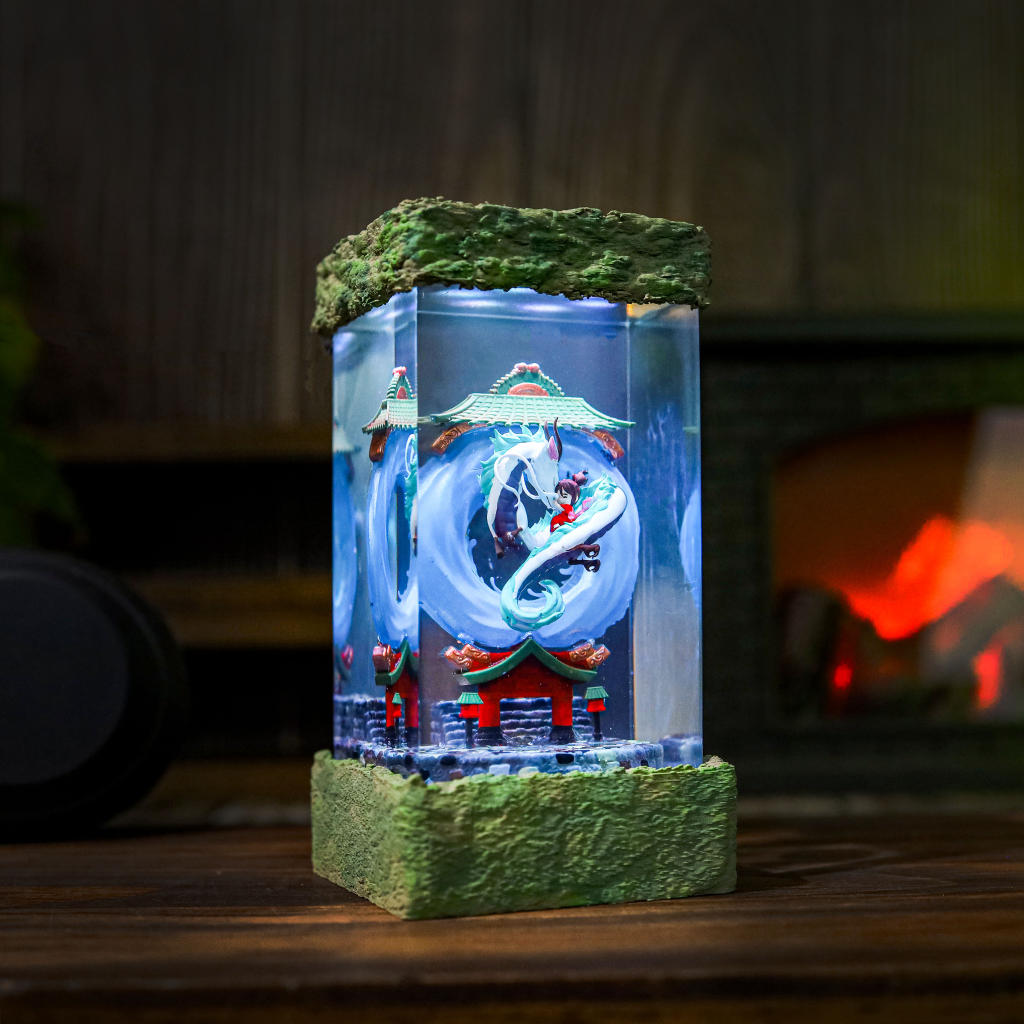 Spirited Away Haku and Chihiro Lamp