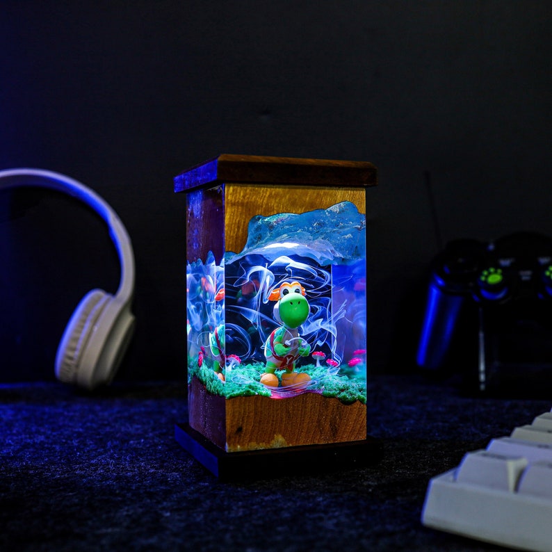 Custom Super Mario Yoshi inspired Night Lamp