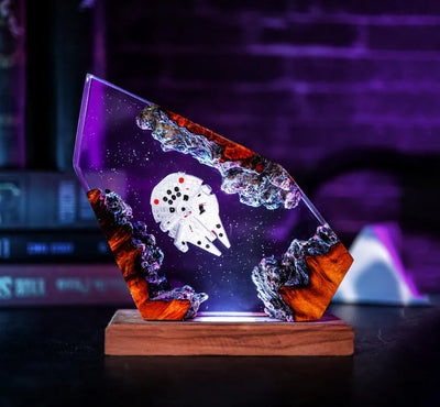 Millennium Falcon Spaceship Resin Lamp Ver 3