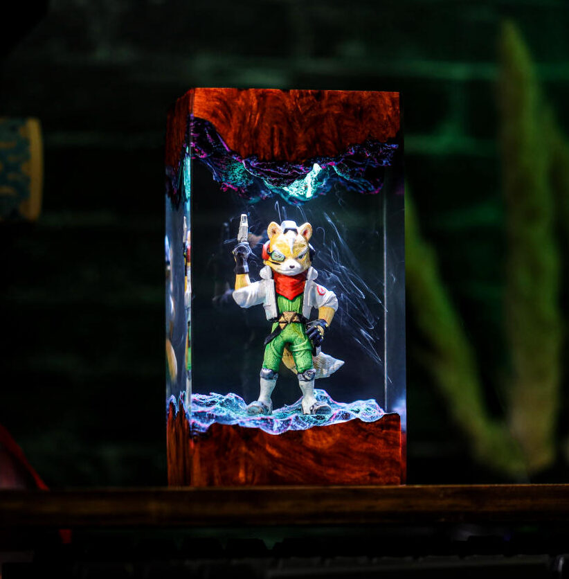Star Fox Fox McCloud Resin Lamp